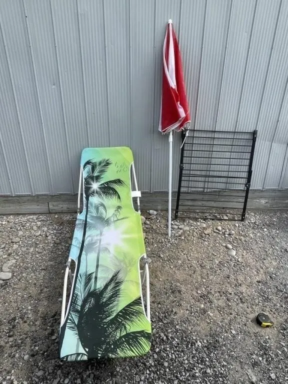 Beach Chair, Umbrella, Baby Gate
