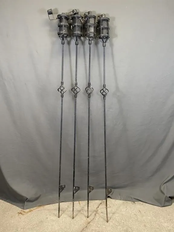 4 Garden Torches