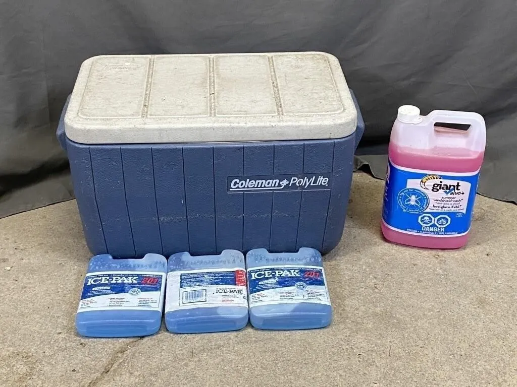 Coleman Cooler and Contents