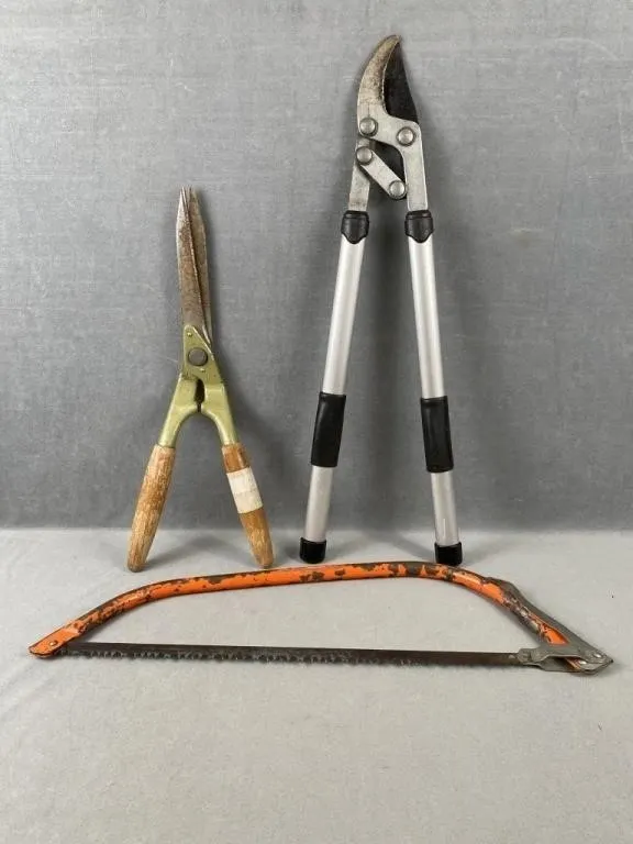 Hedge Trimmers & Hand Saw