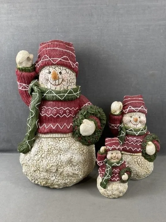 Vintage Snowmen Decor