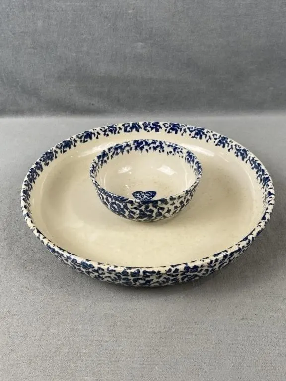 Heart Design Chip & Dip Platter