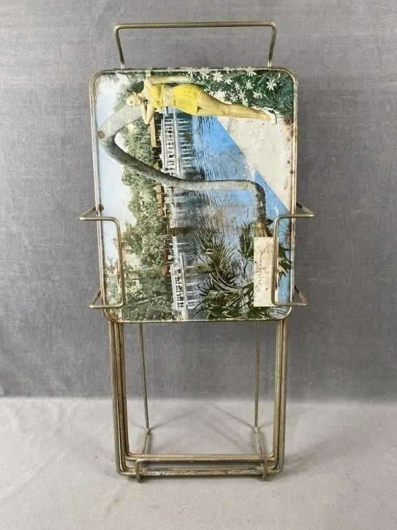 Vintage Metal TV Dinner Tables