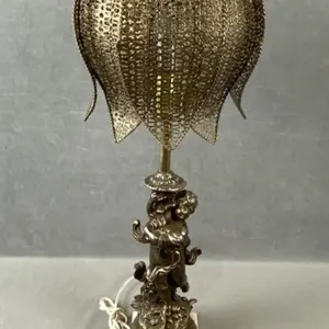 Cherub Marble Base Table Lamp