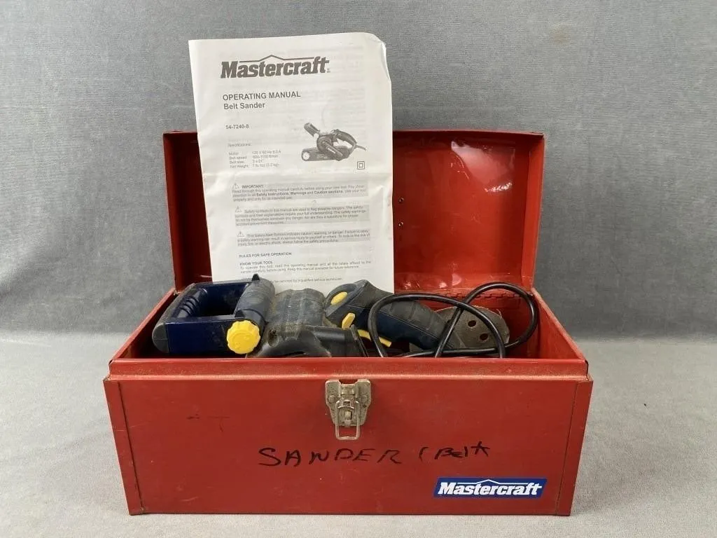 Mastercraft Tool Box w Belt Sander