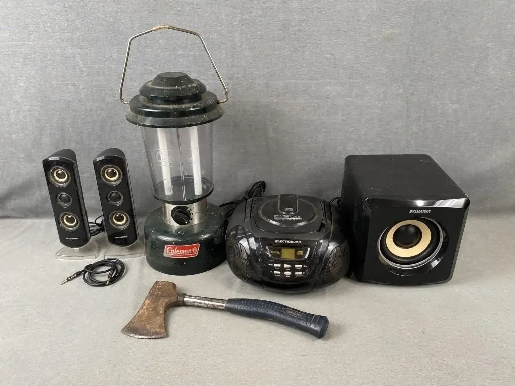 Coleman Lantern, CD Radio, etc