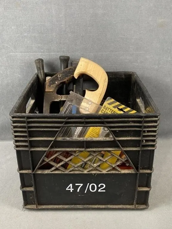Crate of Hand Tools, etc