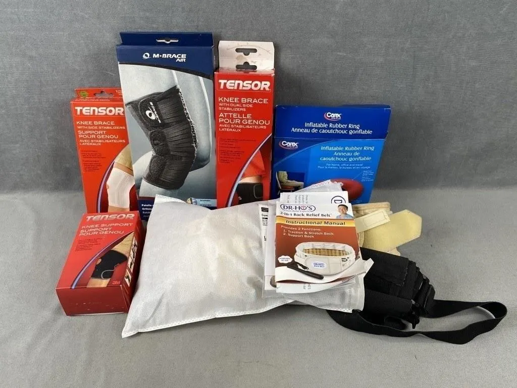 Collection of Braces, Bandages, etc