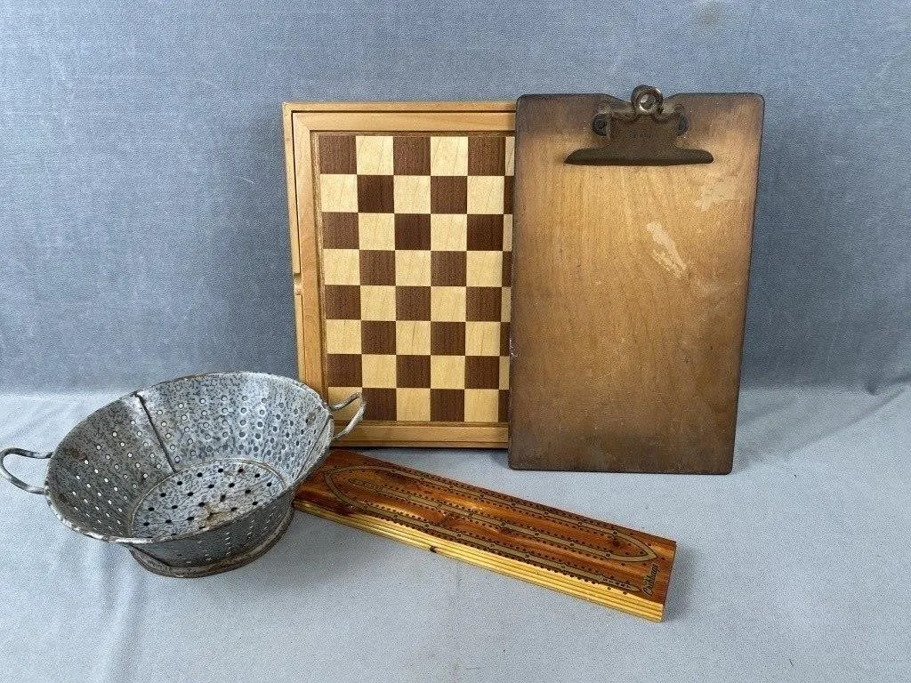 Wooden Board Games, etc