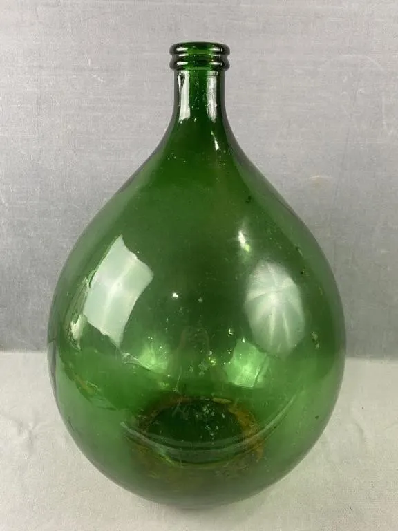 Green Glass Demijohn