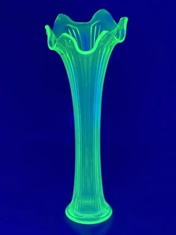 Uranium Glass Vase