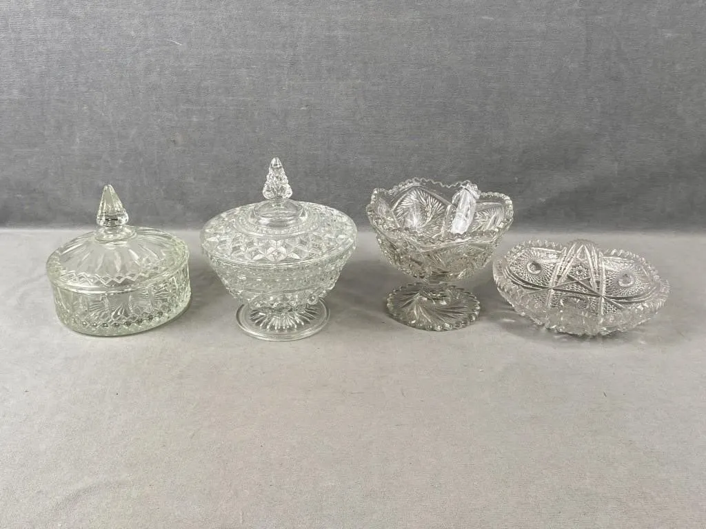 Crystal Glass Candy Dishes