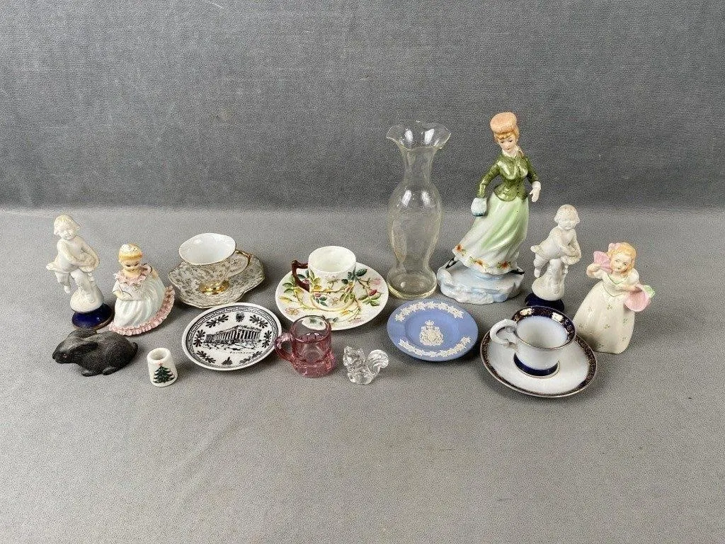 Tea Cups, Figurine, etc