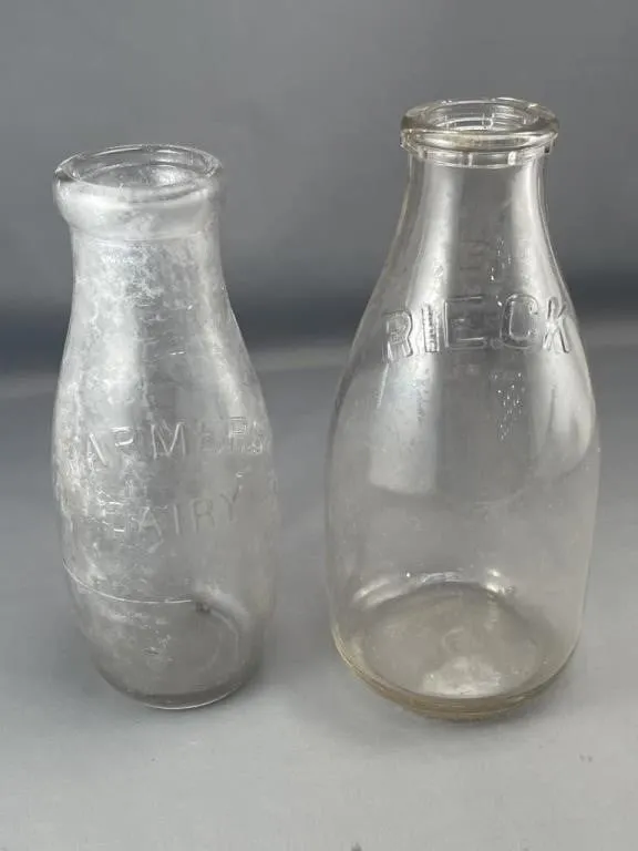 Farmers & Rieck Dairy Milk Bottles
