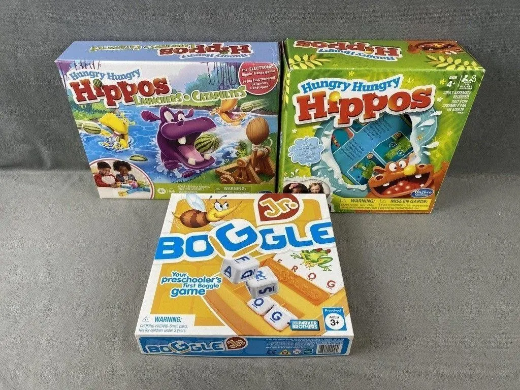 Hungry Hippos & Boggle Games