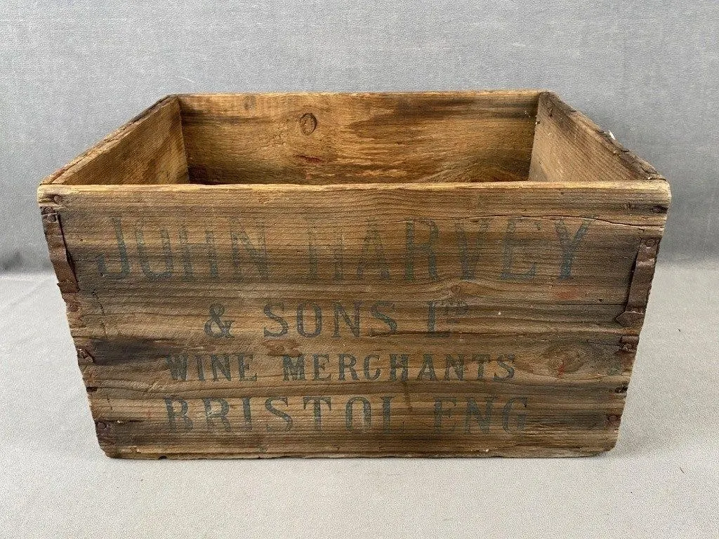 John Harvey & Sons Wooden Wine Crate