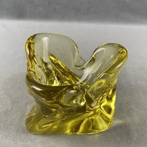 Yellow Art Glass Bowl