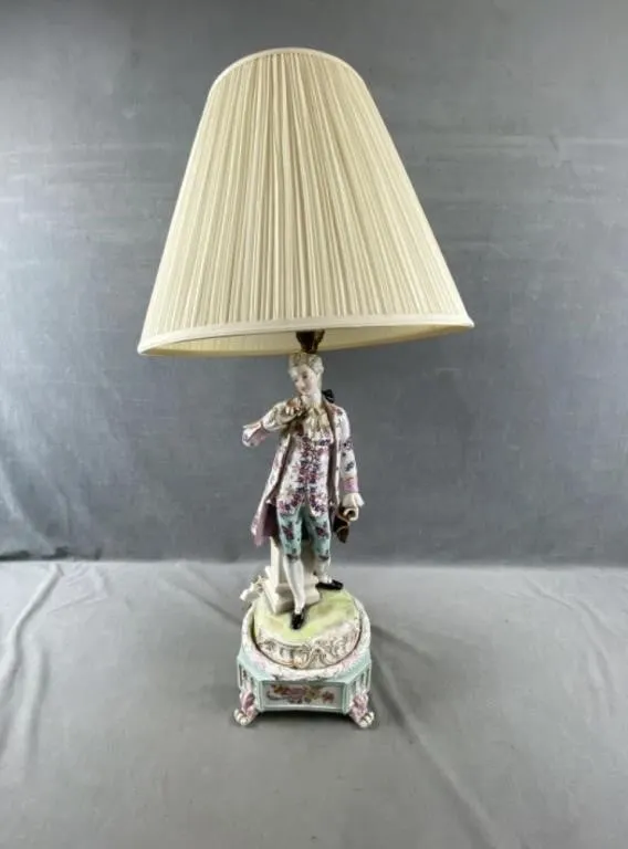 Dresden Style Victorian Lamp