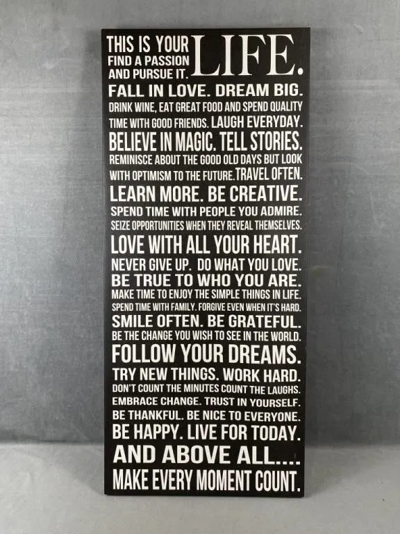 "This is your Life" Sign