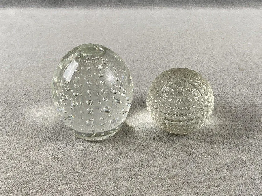 Clear Glass Paper Weights