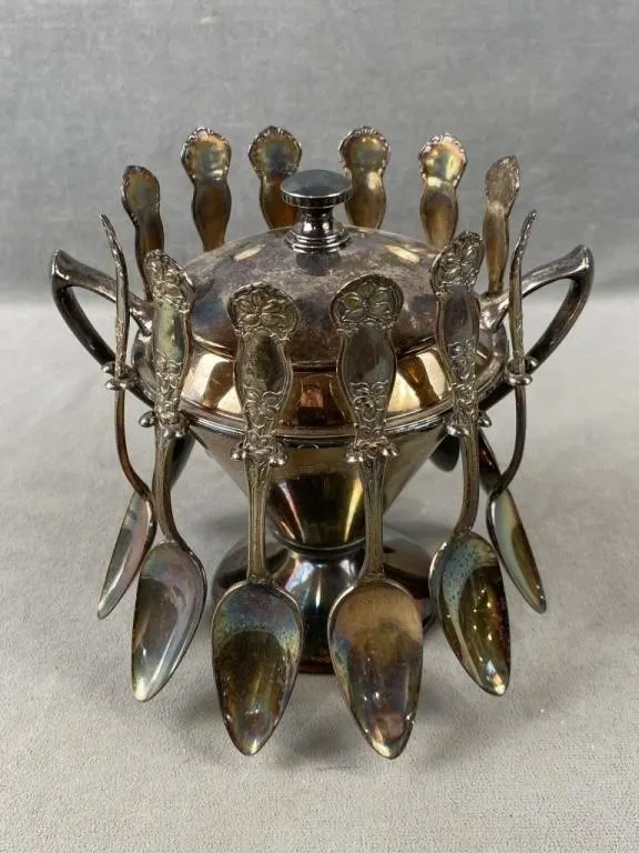 Sugar Bowl w Spoons