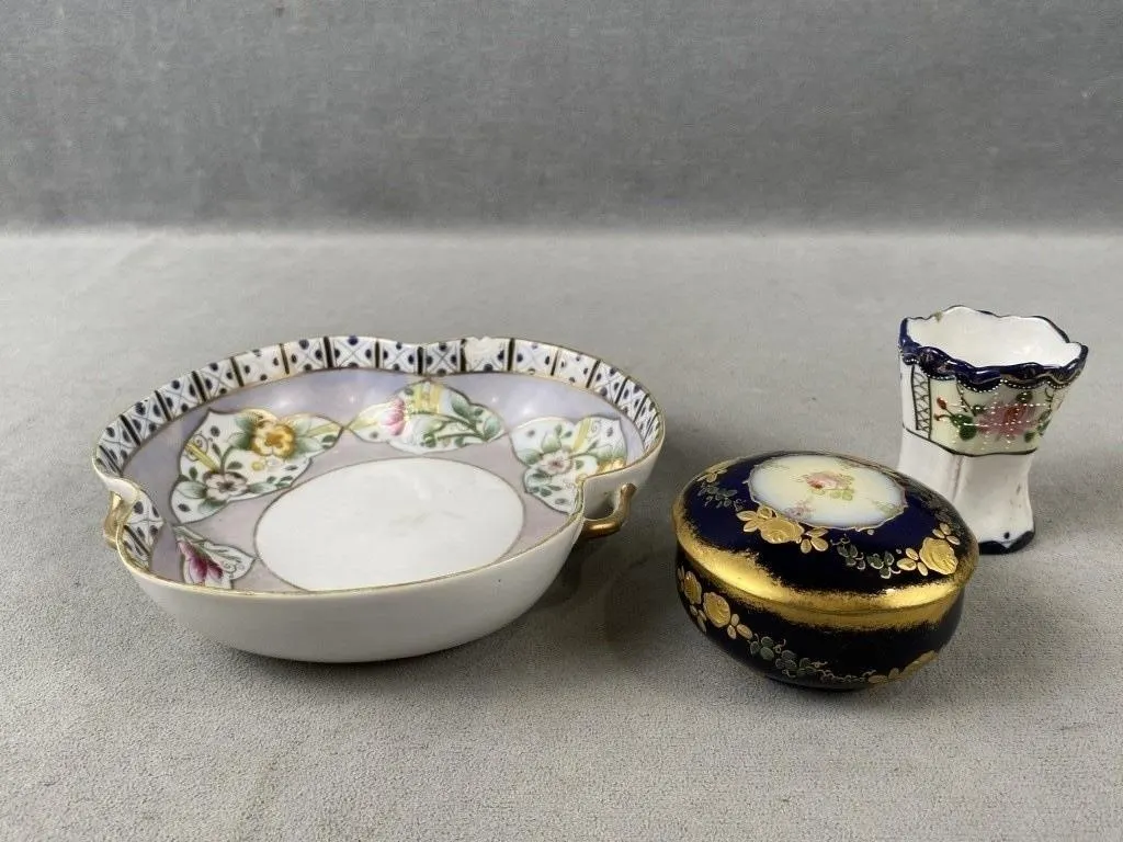 Collection of Hand Painted Dishes