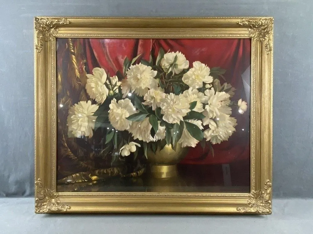 Flower Arrangement Print By Elmer W.Greene