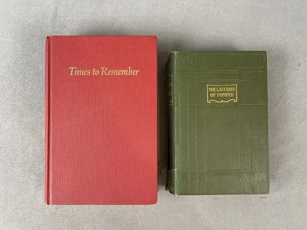 The Last Days Of Pompeii & Times to Remember Books