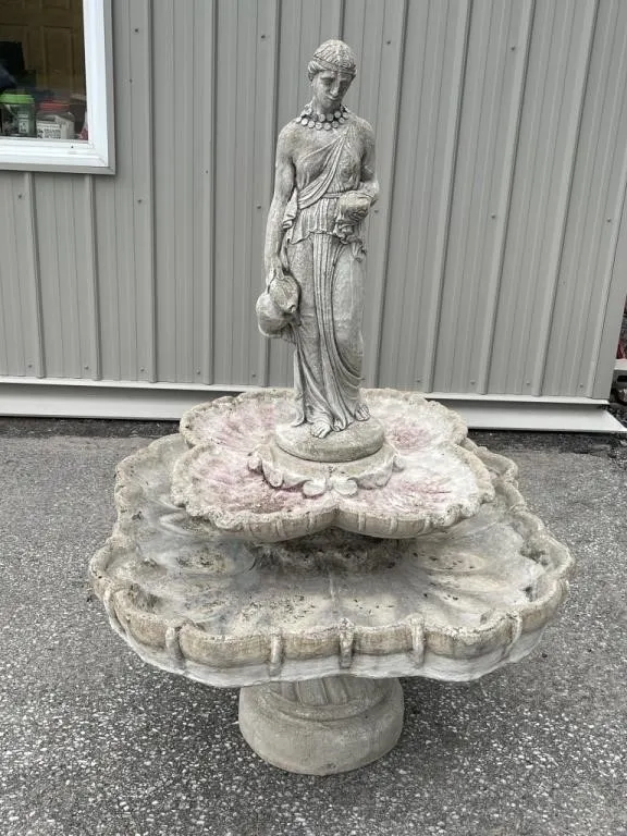Large Water Fountain with Lady