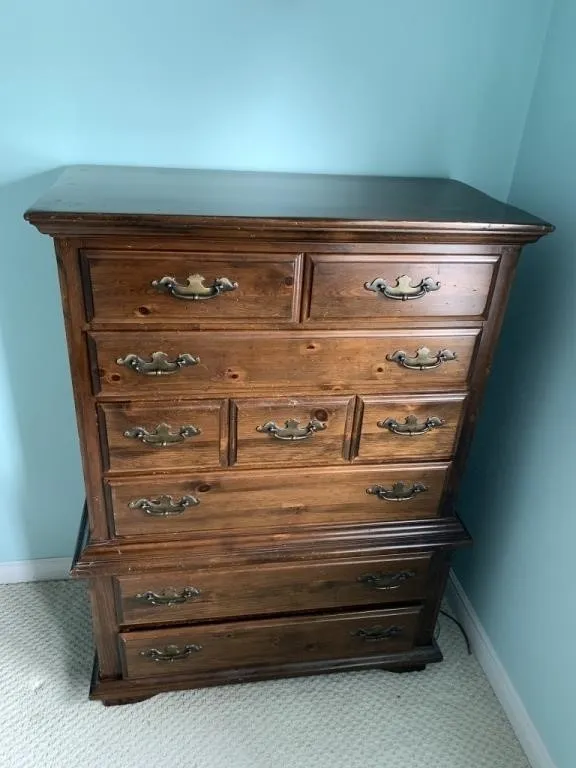 Pine Tallboy Dresser