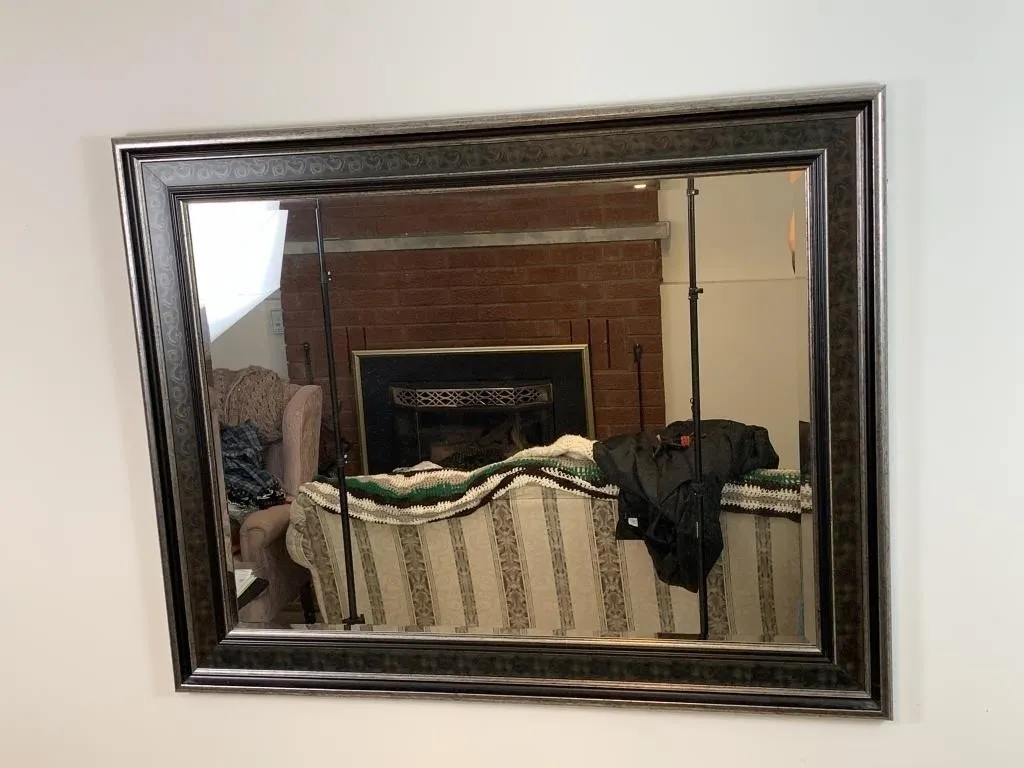 Black Framed Hanging Mirror