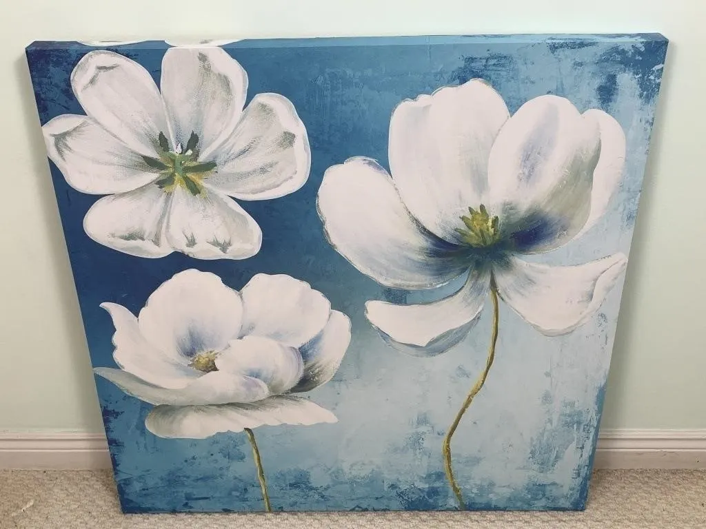 White Flowers Print