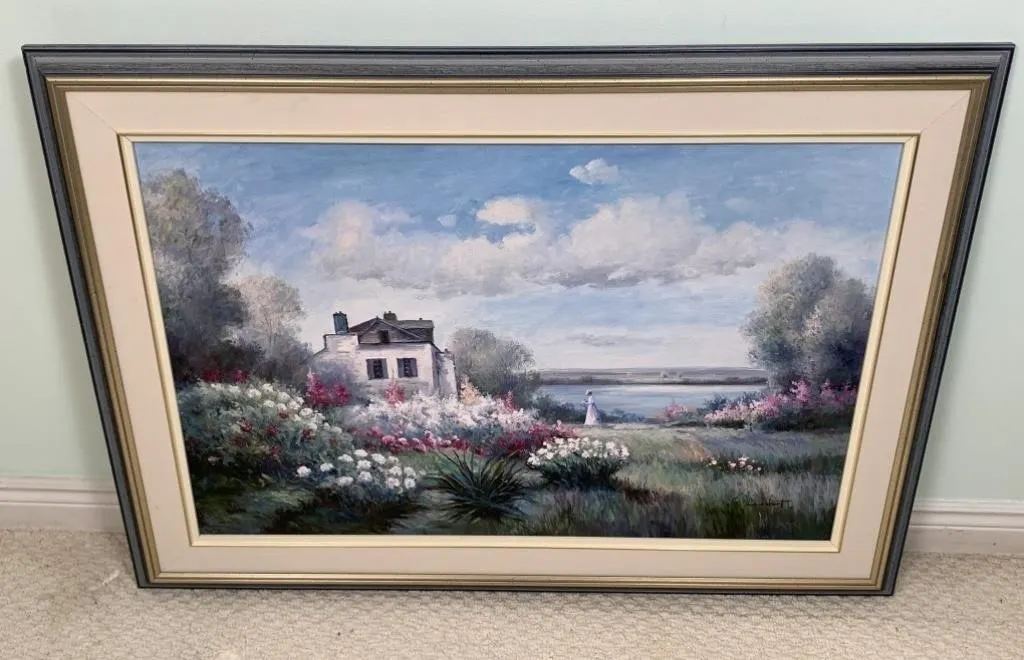 House on the Lake Painting by G.Dambert
