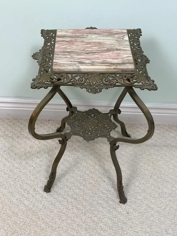 Marble Top Side Table