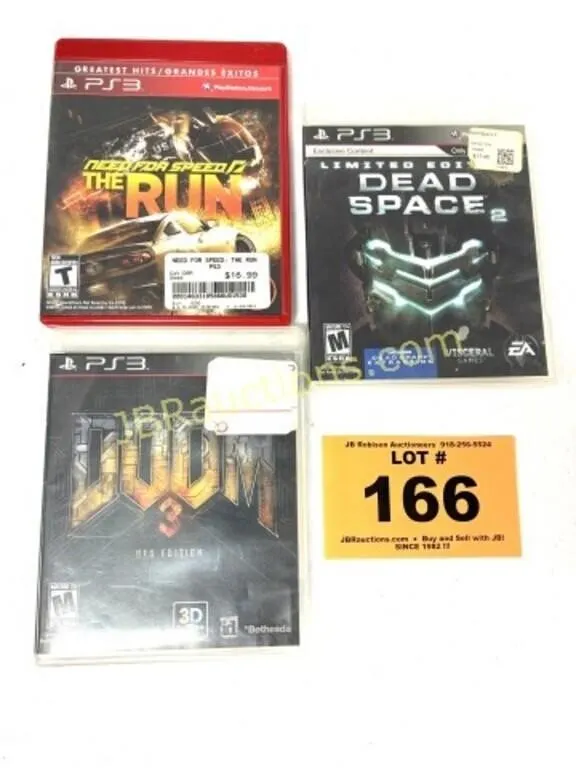 PS3 GAMES DOOM 3, DEAD SPACE 2, NEED FOR SPEED
