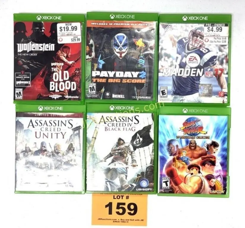 XBOX ONE GAMES, ASSASINS CREED, STREET FIGHTER ETC