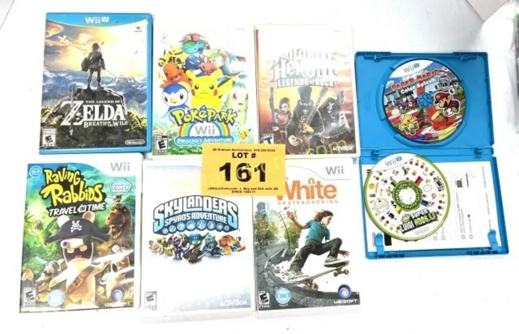 WII GAMES, ZELDA, GUITAR HERO, SKYLANDERS, ETC.
