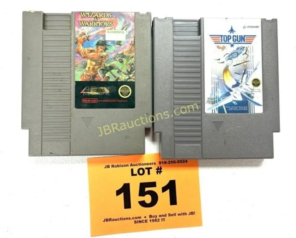 NINTENDO TOP GUN, WIZARDS & WARRIORS