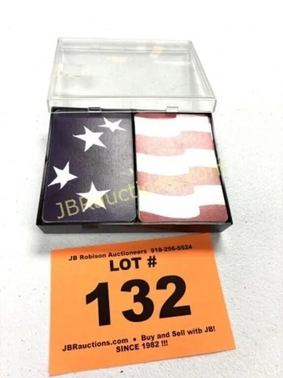 VINTAGE AMERICAN FLAG 2 PACK OF POKER CARDS