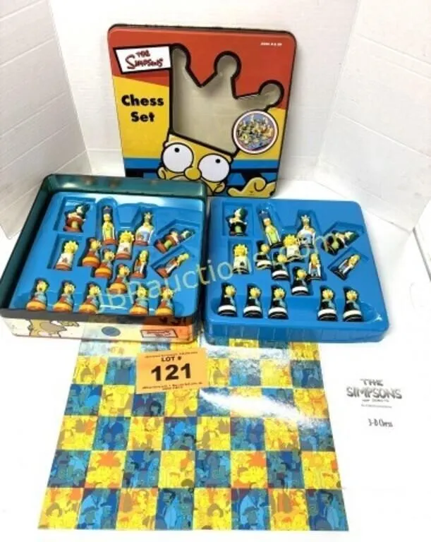 THE SIMPSONS CHESS SET COMPLETE