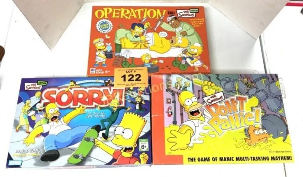 THE SIMPSONS GAMES - OPERATION IS MISSING 3 PCS