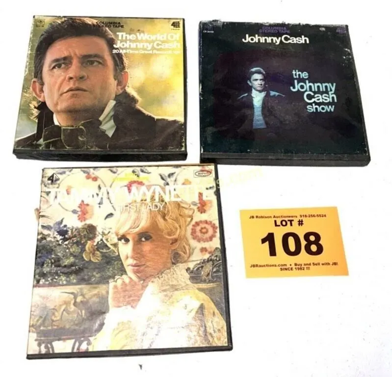 JOHNNY CASH AND TAMMY WYNETTE STEREO TAPES