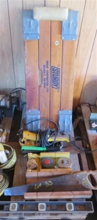 Shop Creeper * Saw * Shop Light * Grease Gun