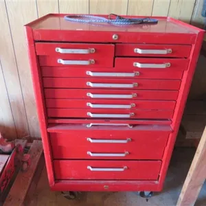 Metal Tool Box on Rollers