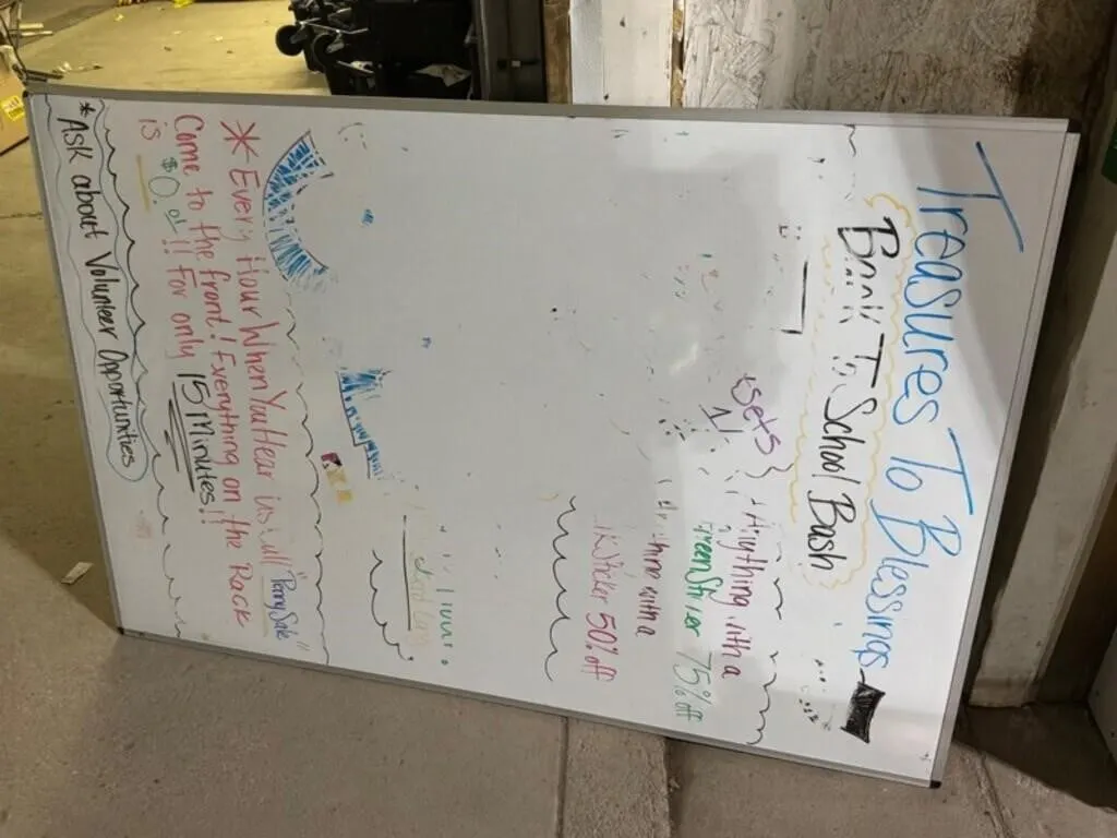 Large Dry Erase Whiteboard 48 x 73in
