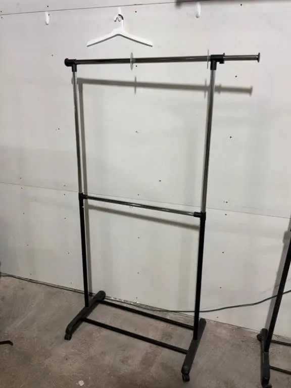 Adjustable Rolling Garment Rack