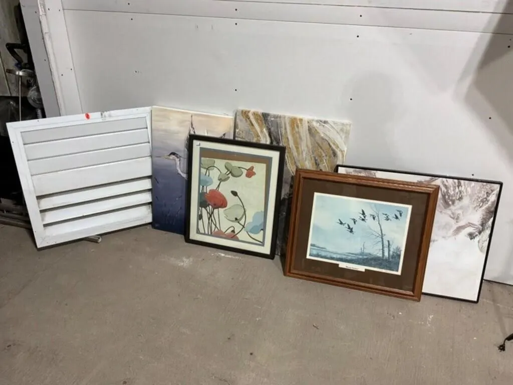 6pc Wall Art & Decorative Vent Mixed Lot