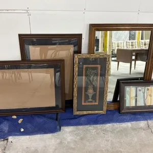 Framed Wall Decor & Mirror (Lot of 5)