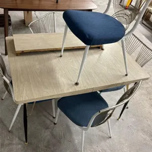 Mid-Century Style Dining Set - Table & 4 Chairs