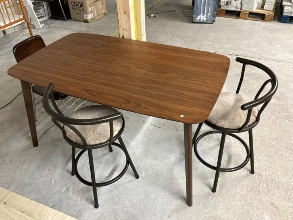 Table & 3 Chairs - 60in x 36in
